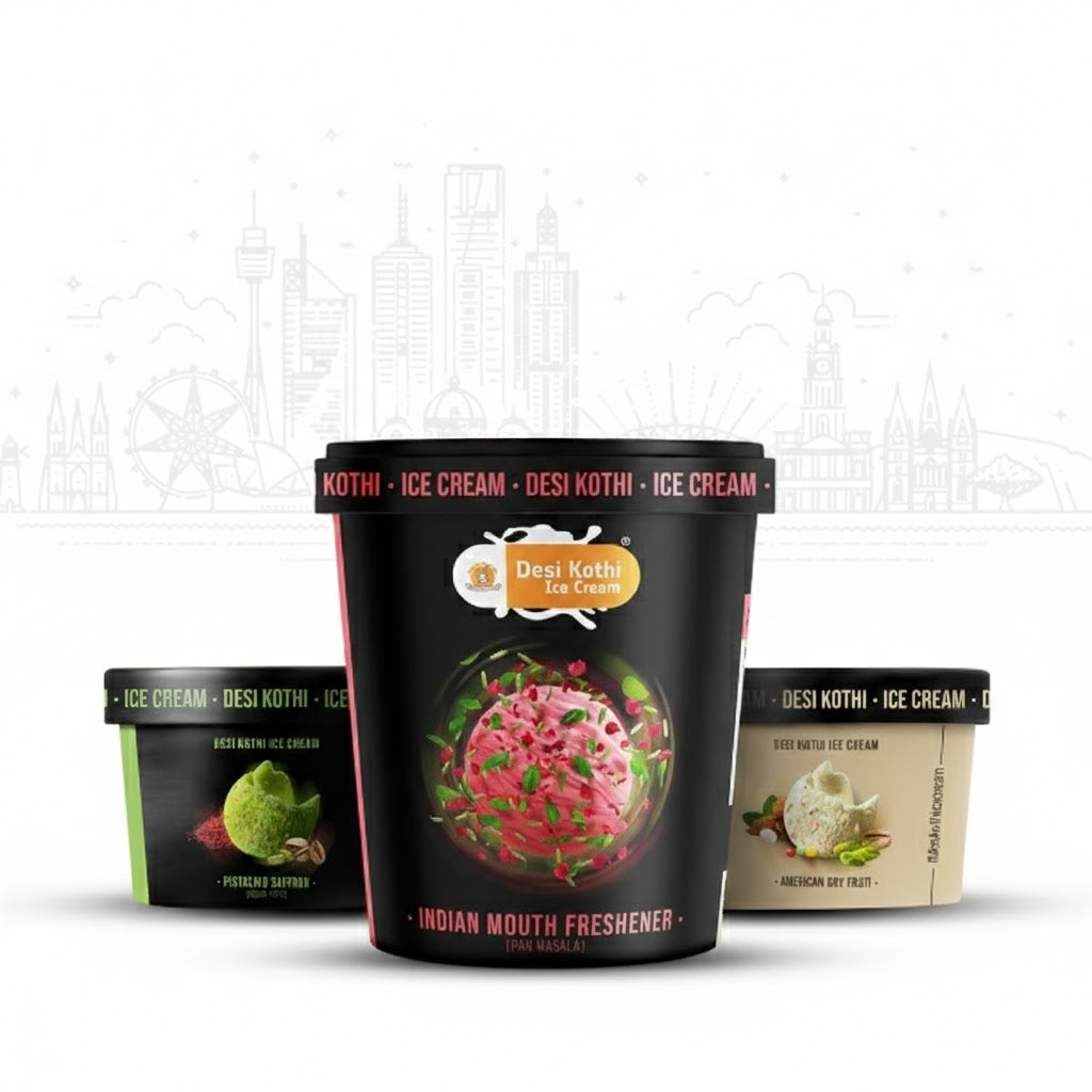 Desi kothi ice cream different flavours
