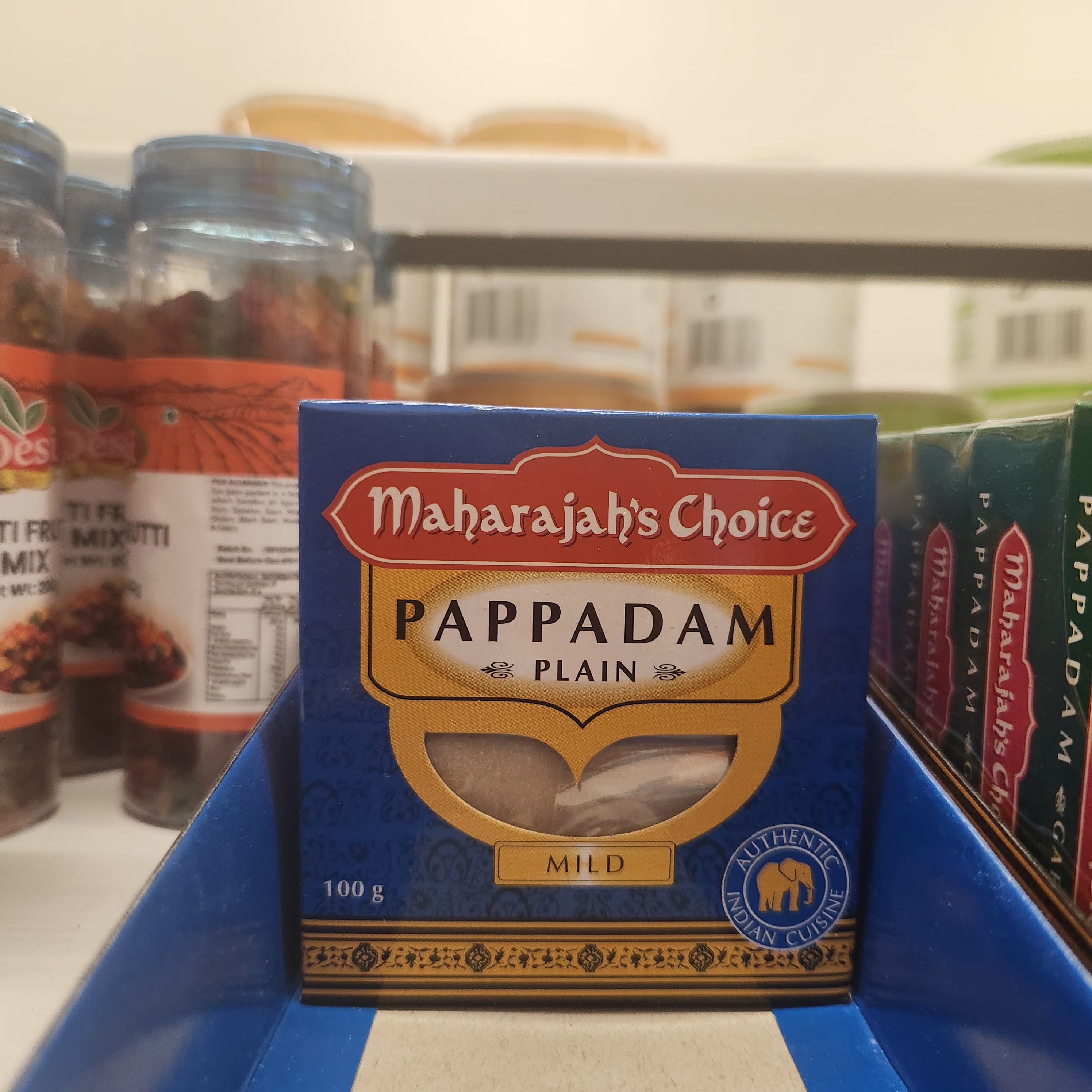 MAHARAJA'S CHOICE PLAIN PAPPADAM MILD 100G