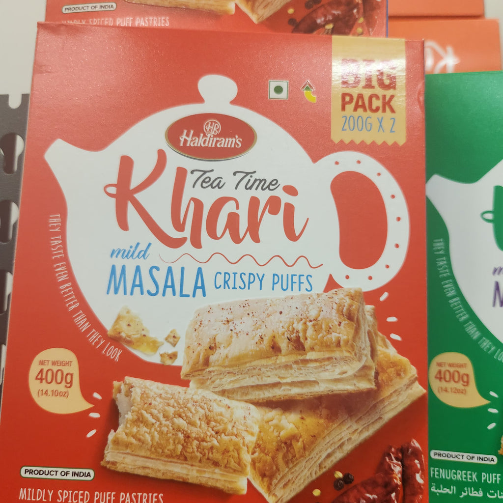 HALDIRAM KHARI JEERA CRISPY PUFFS 400 GM