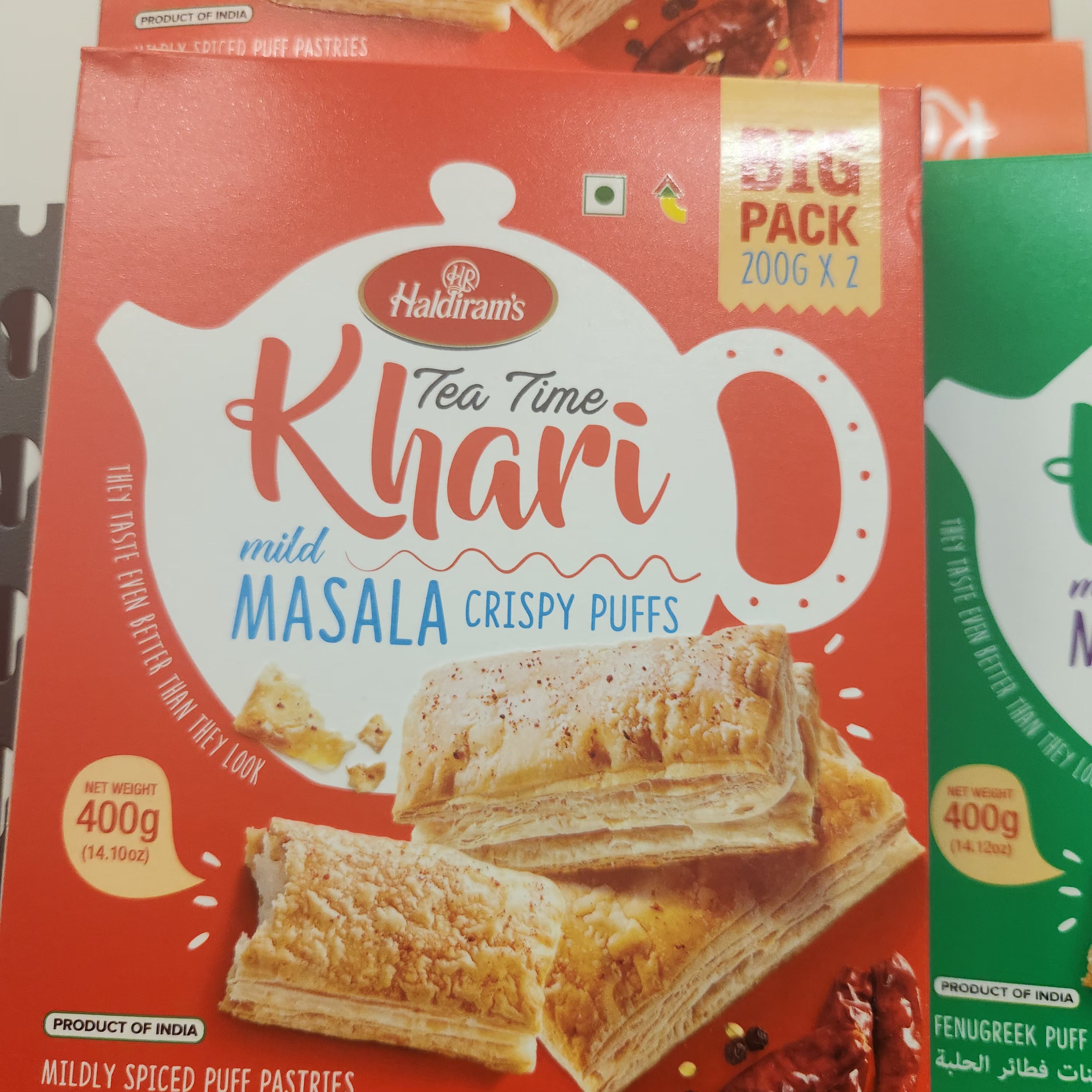 HALDIRAM KHARI JEERA CRISPY PUFFS 400 GM