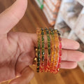 RAIN DROP GLASS BANGLES IN ALL SIZES ALL SIZE AVAILABE 2.2, 2.4, 2.6, 2.8