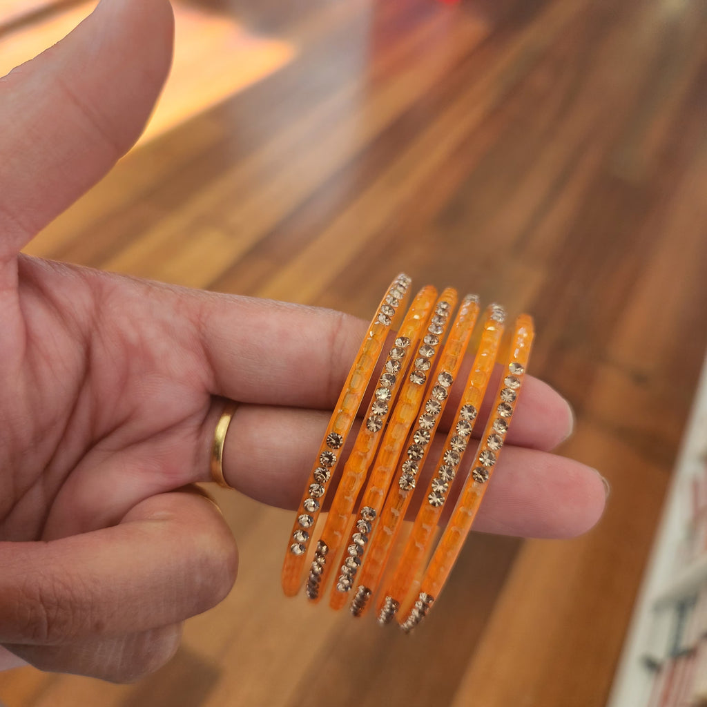 HALF JARKAN GLASS BANGLES SIZE, 2.2, 2,4, 2.6 & 2.8
