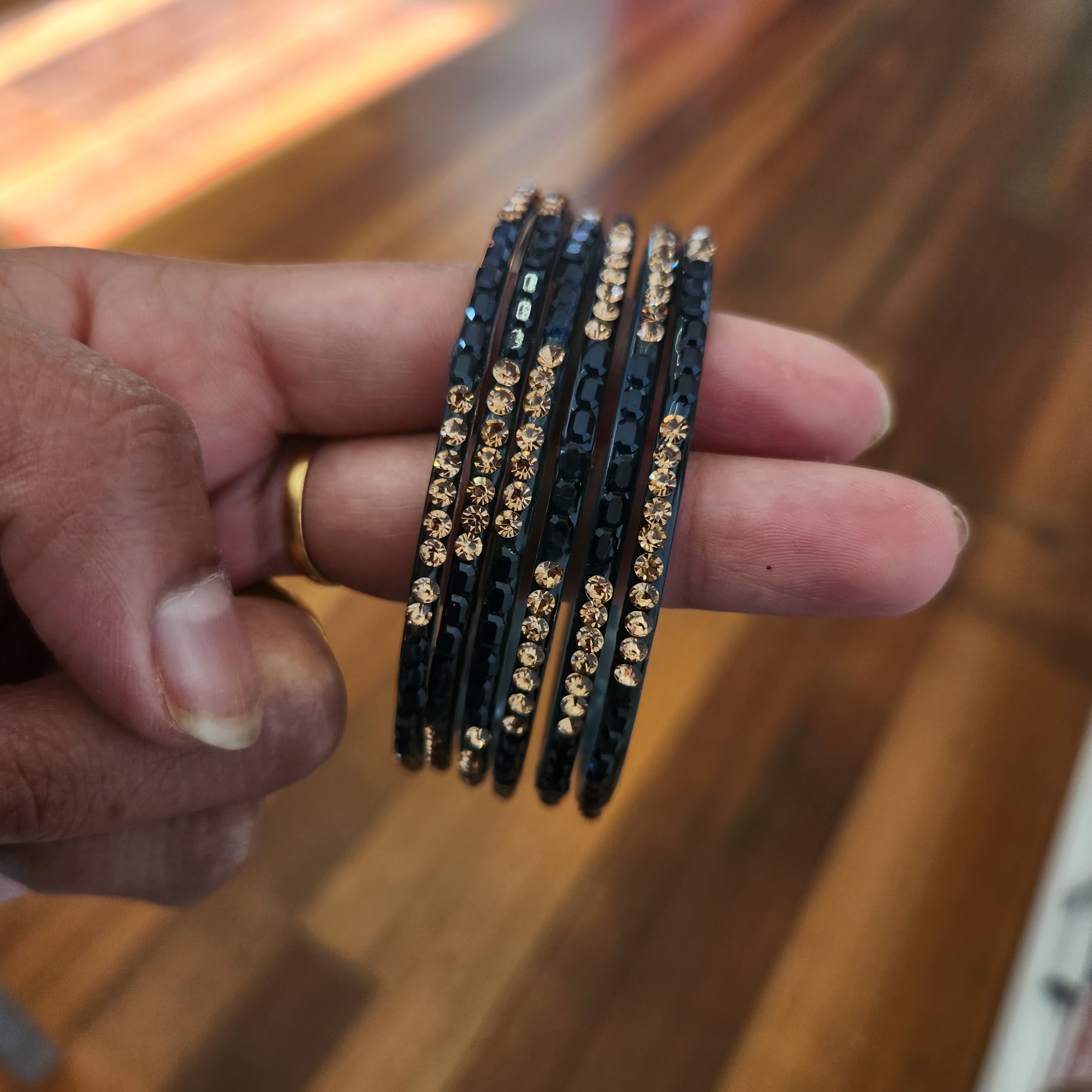 HALF JARKAN GLASS BANGLES SIZE, 2.2, 2,4, 2.6 & 2.8