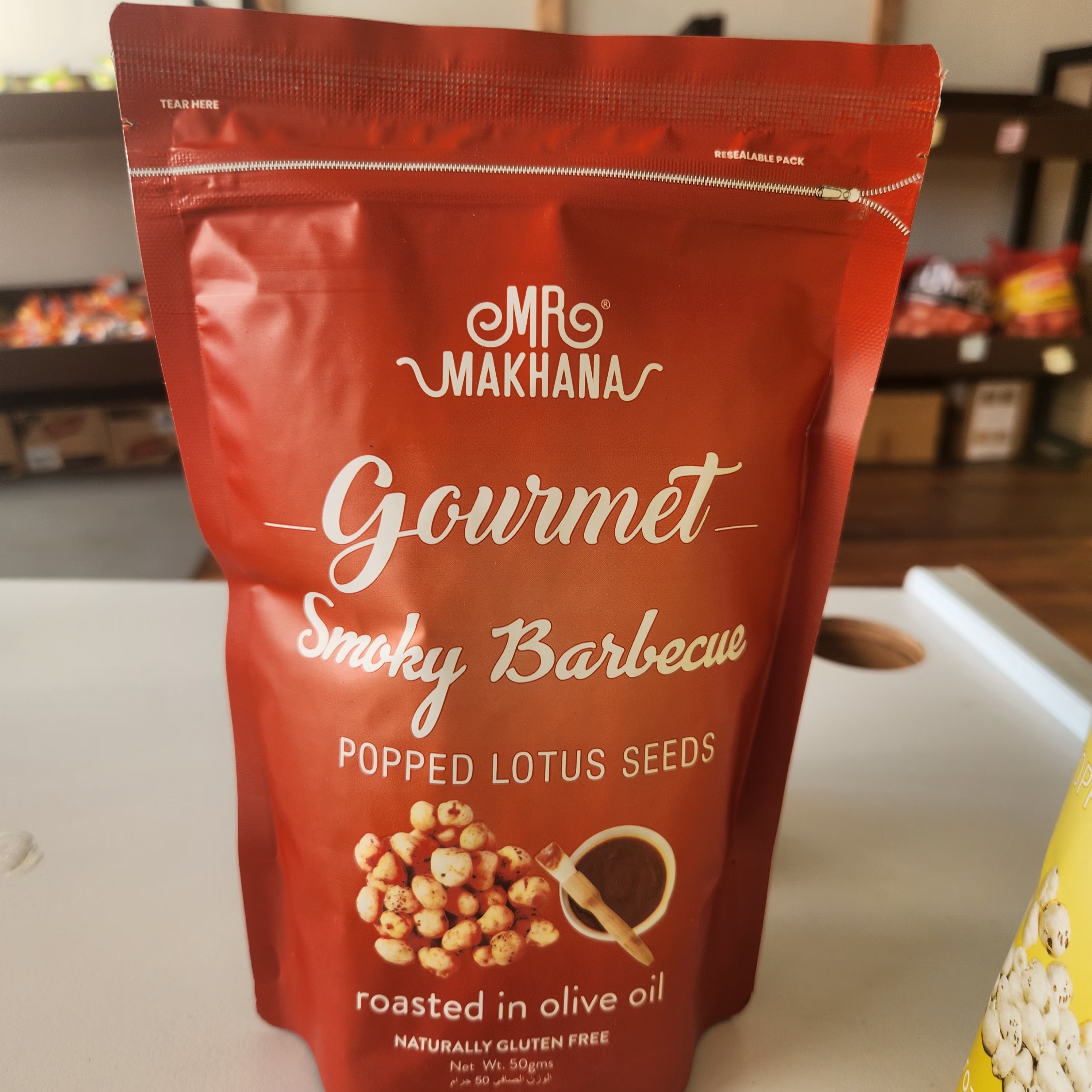 MR MAKHANA SMOKY SMOKY BARBECUE 50 GM GLUTEN FREE