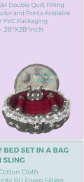 BABY SLEEPING NEST (VALVET) WITH 4 CUSIONS & FLY NET