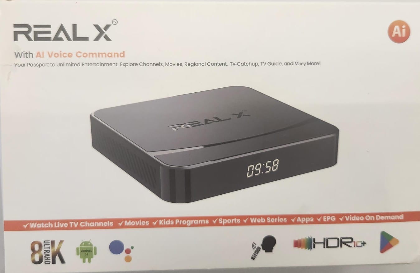 REAL SET TOP BOX WITH 2 YEARS RECHARGE & APP FREE