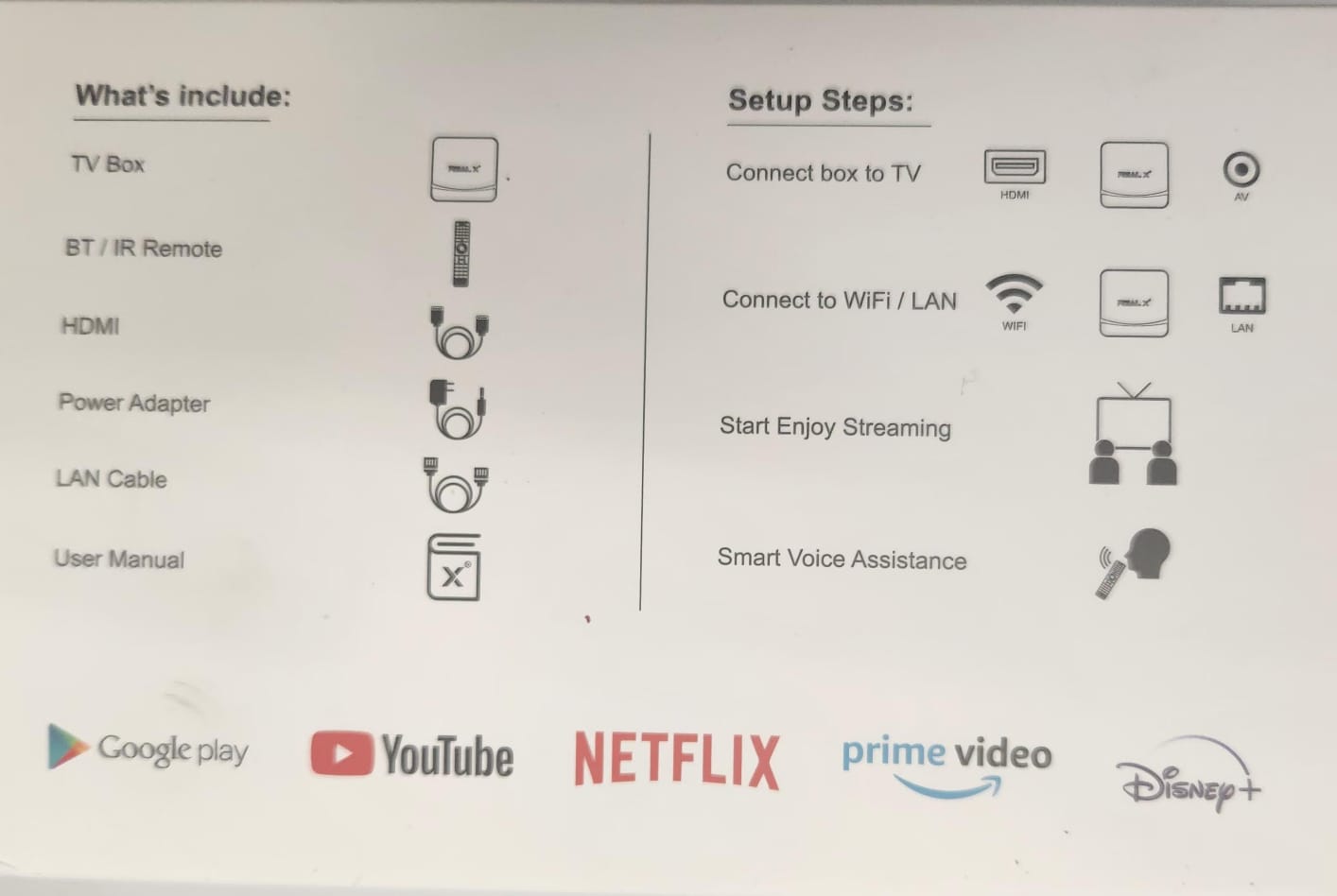 REAL SET TOP BOX WITH 2 YEARS RECHARGE & APP FREE