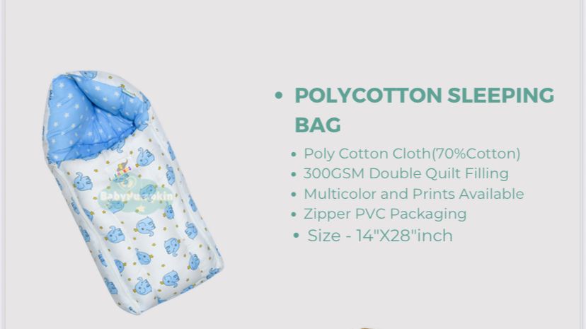 BABY SLEEPING BAG COTTON GIFT ITEM 100% COTTON