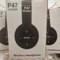 WIRELESS P47 HEADPHONES BLACK