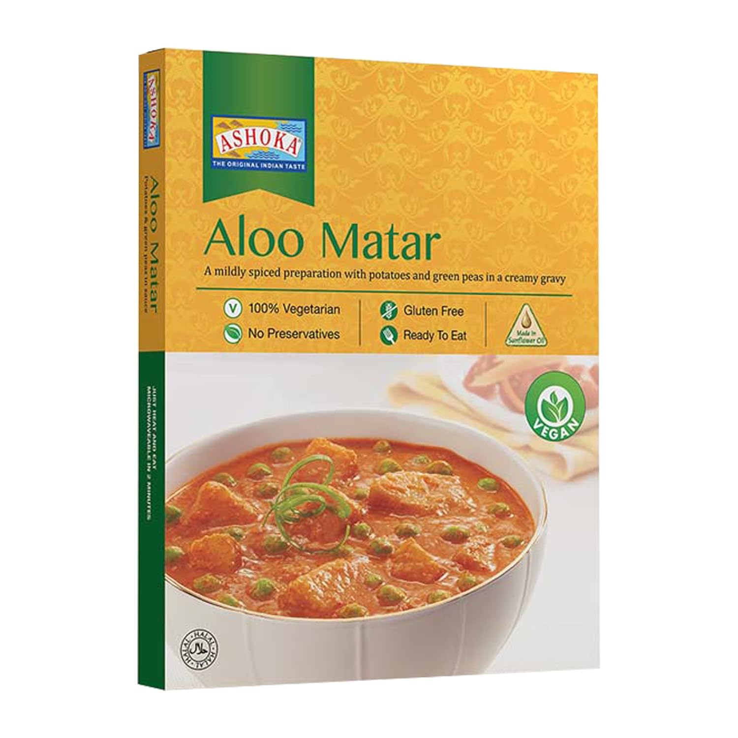 ASHOKA READY TO EAT ALOO MATAR 280 GM