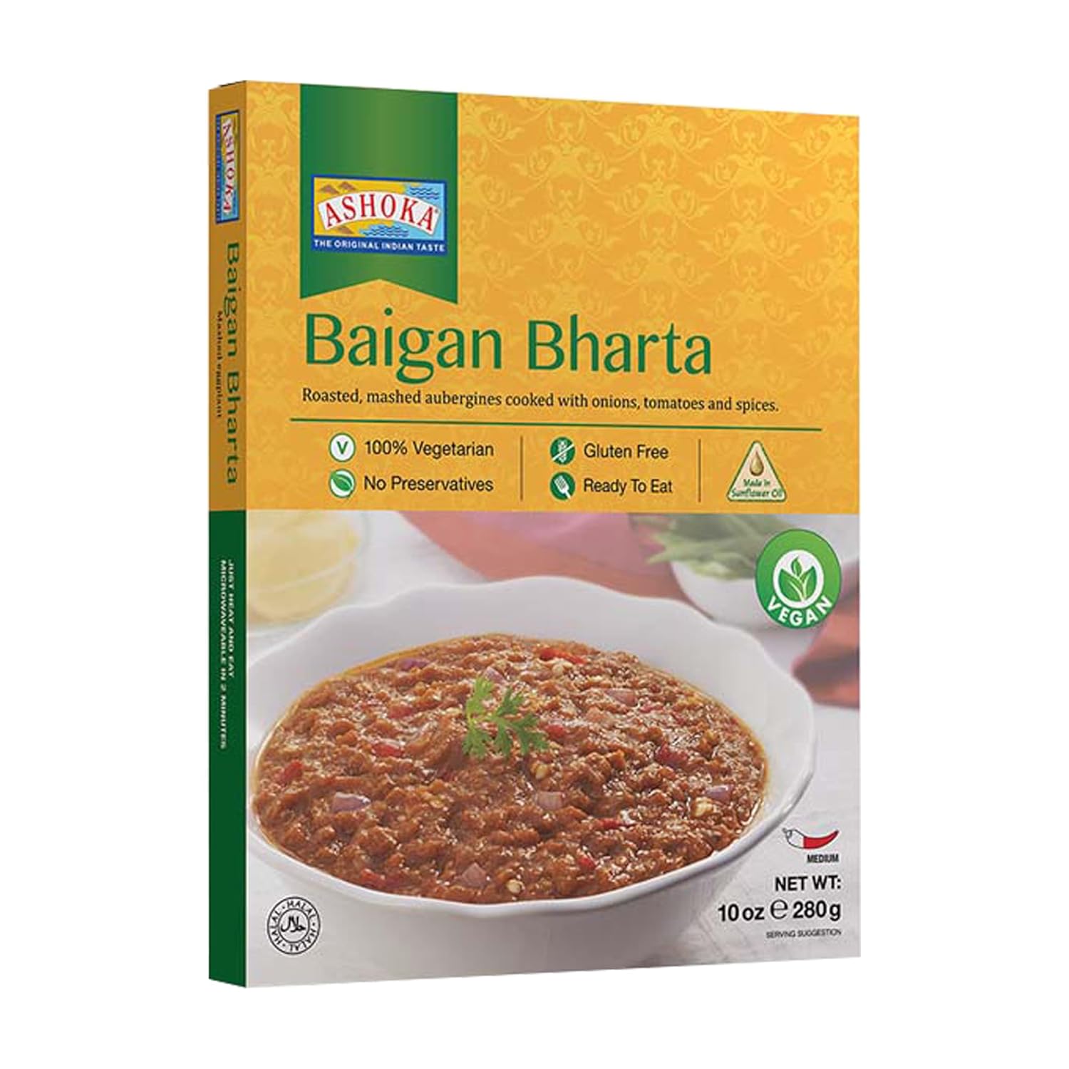 ASHOKA READY TO EAT BAINGAN BHARTA 280 GM