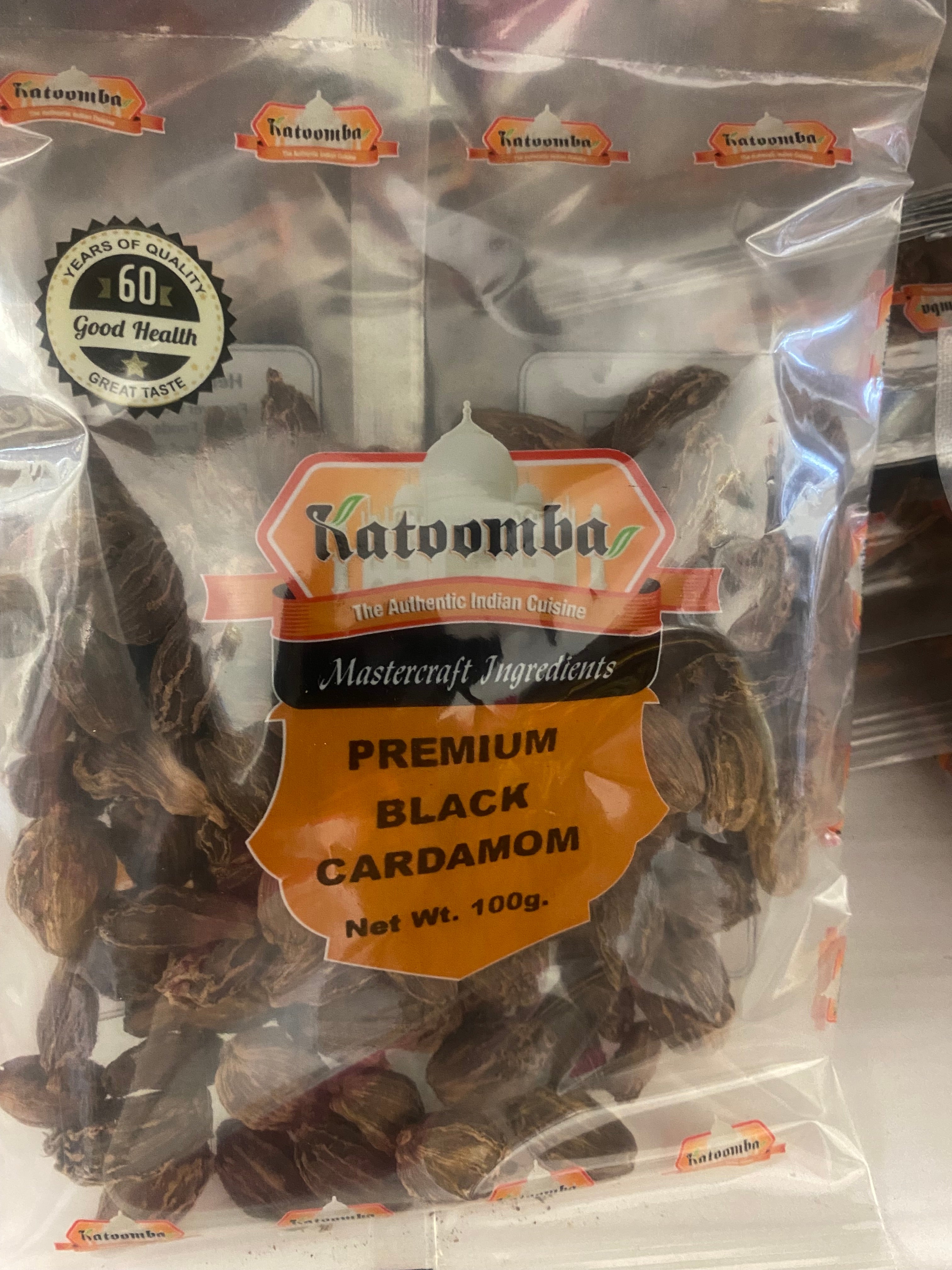 KATOOMBA PREMIUM BLACK CARDOMOM WHOLE 100 GM