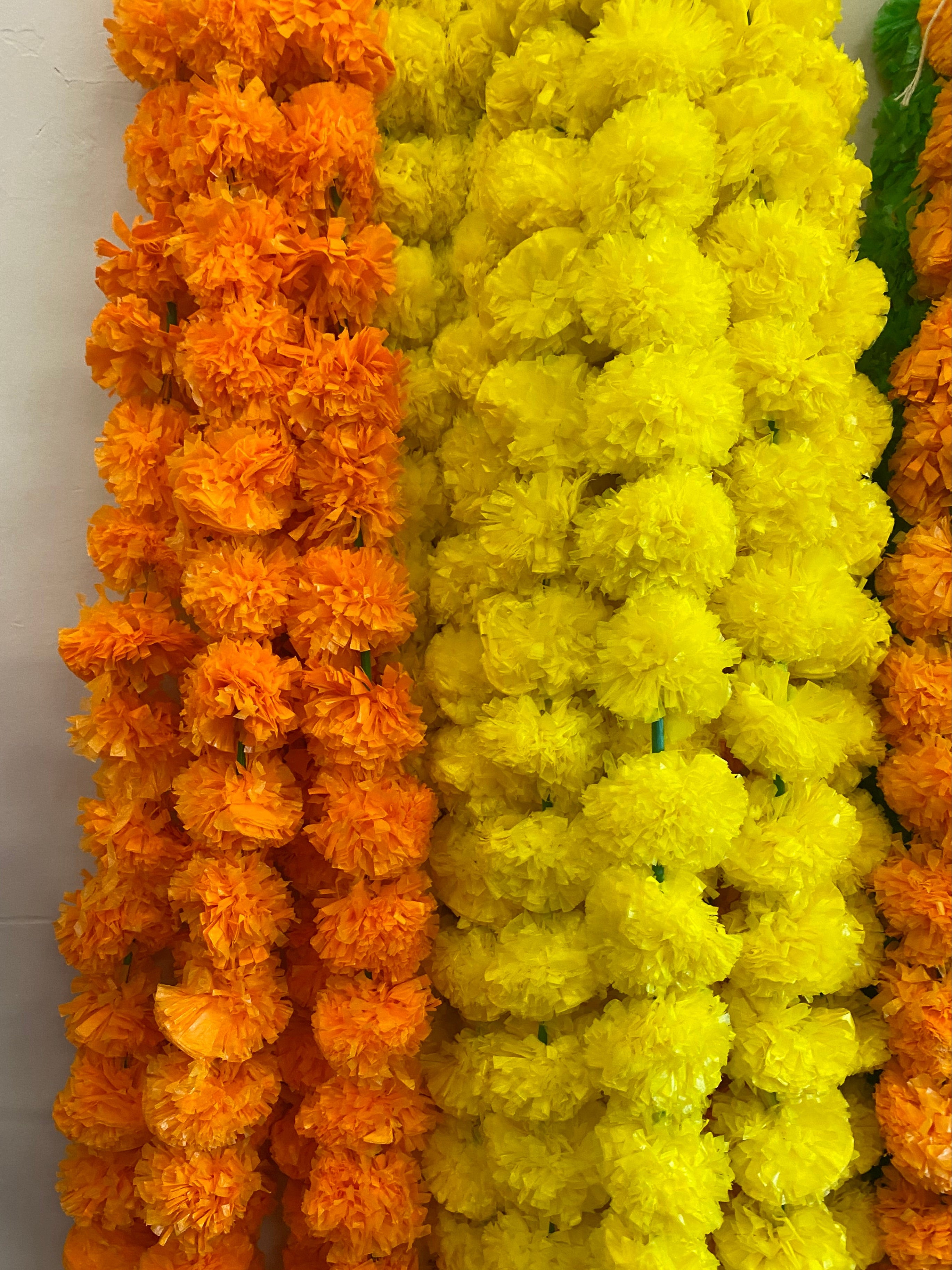 MARIGOLD ARTIFICIAL DECORATION LADHI 5 IN EACH WASHABLE