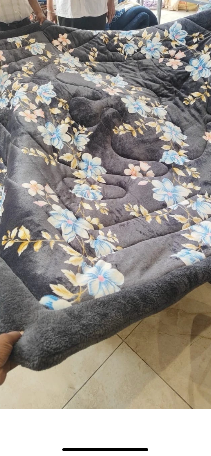 SUPER KING SIZE REVERSIBLE FIBRE QUILT SET