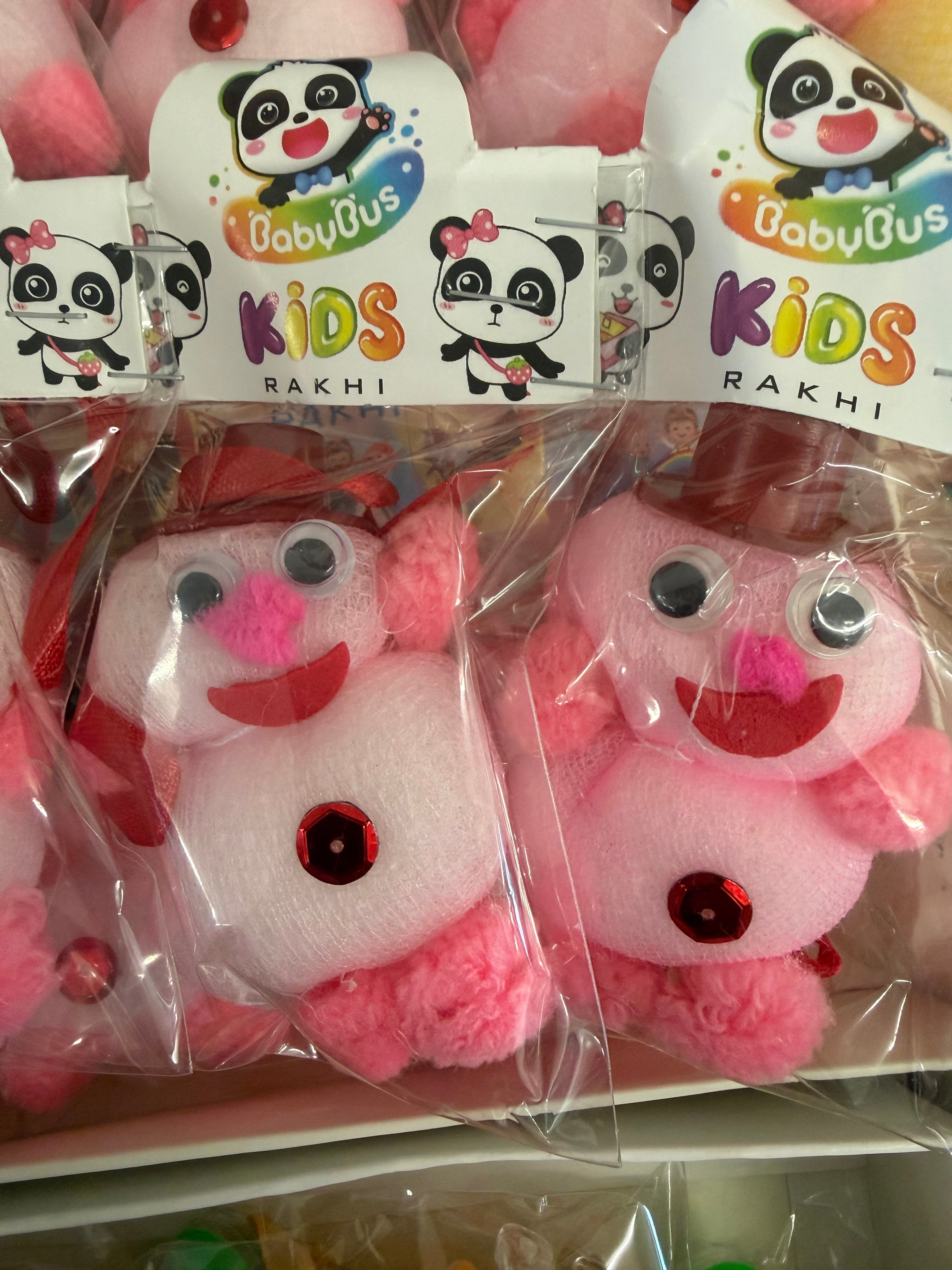 Kids Teddy Rakhi Pink