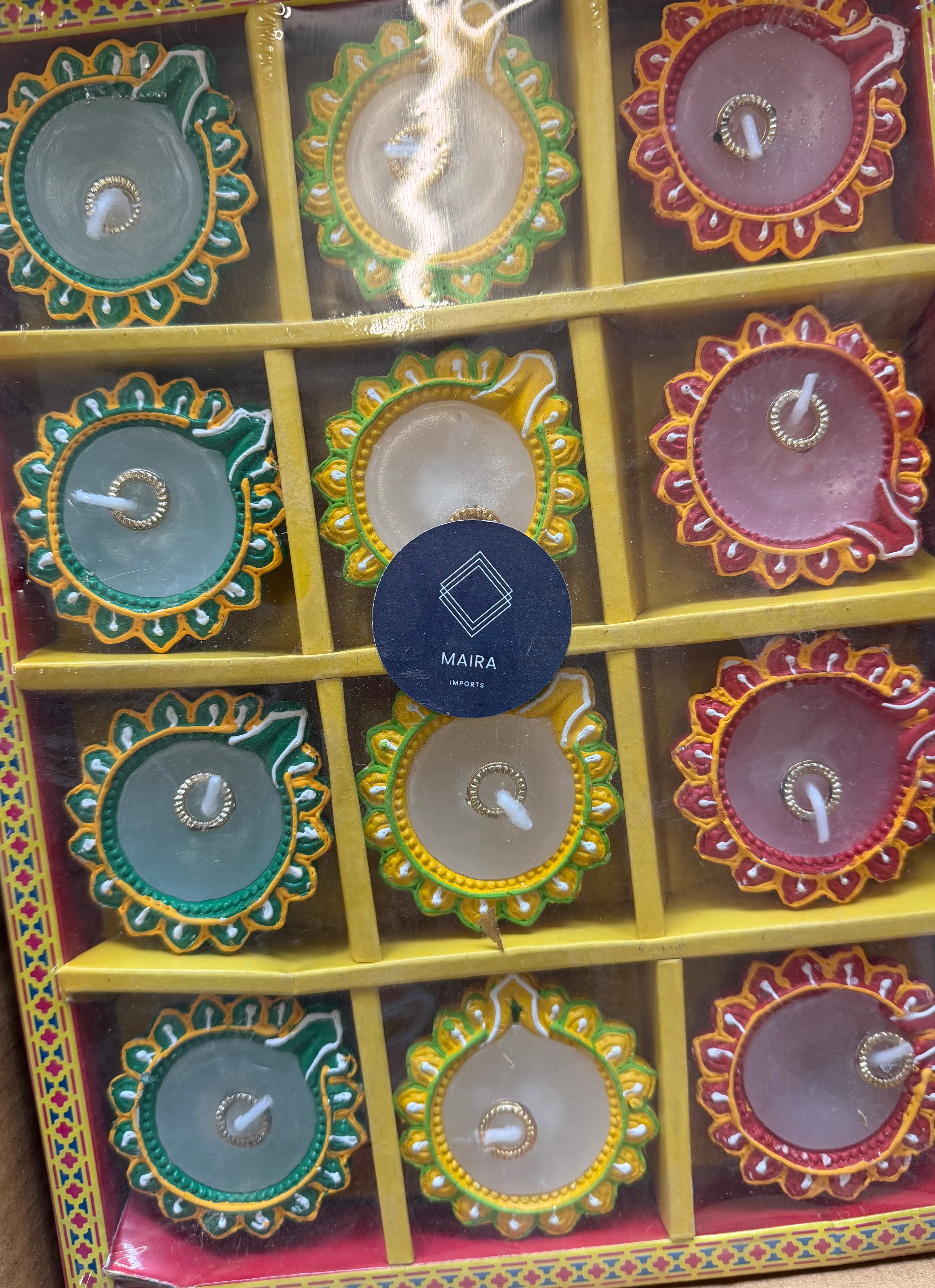 WAX DESIGNER DIYA SET OF 12