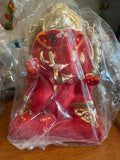 GANESH IDOL RED & GOLDEN 8 INCH