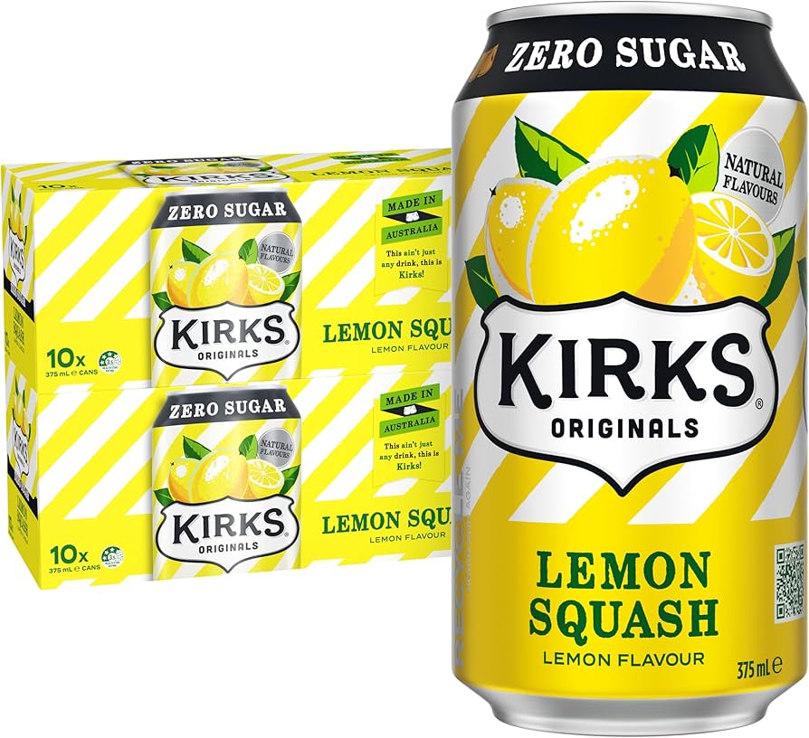 KIRKS LEMON SQUASH ZERO SUGAR CAN