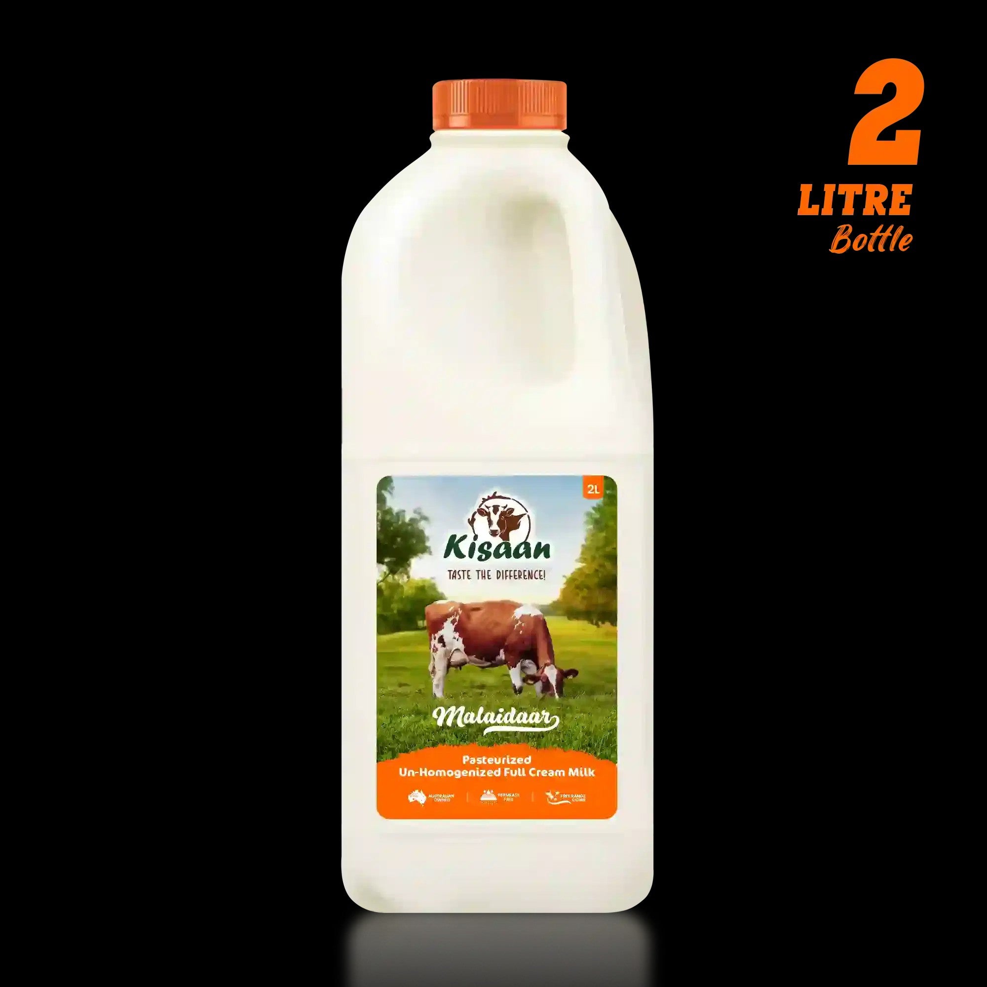 KISAAN FULL CREAM COW MILK 2 LTR