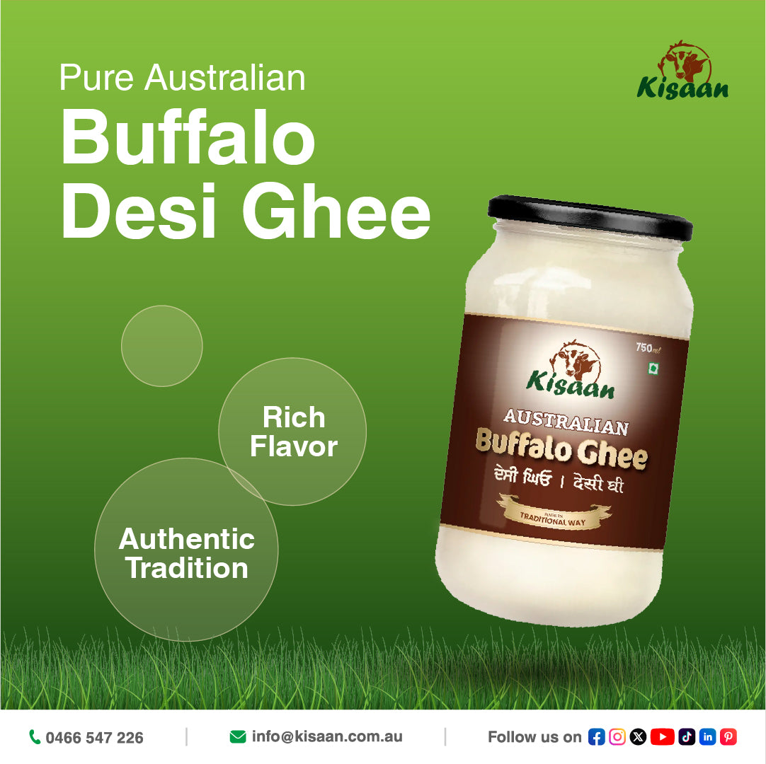 KISAAN BUFFALO GHEE ( CLARIFIED BUTTER) 750 ML