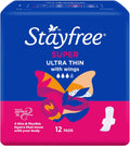 STAY FREE ULTRA THIN WITH WINGS 12 IN A PACK