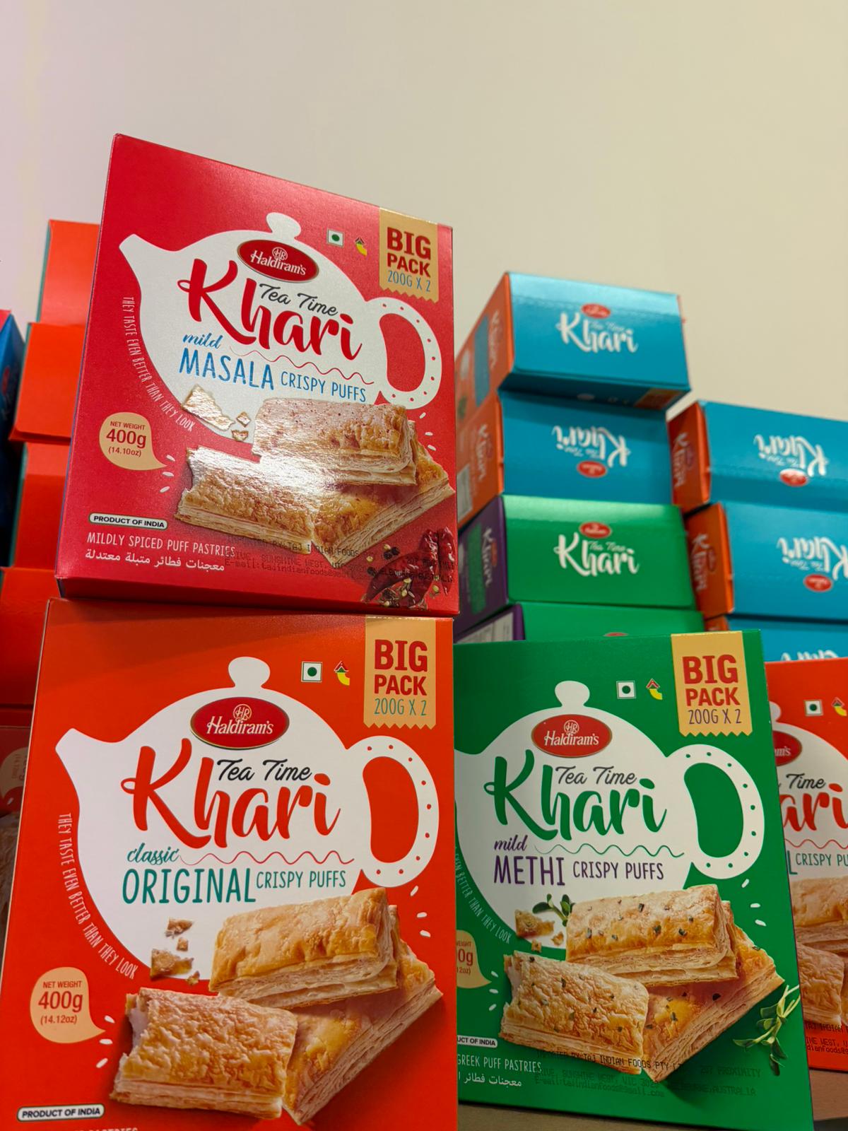 HALDIRAM KHARI JEERA CRISPY PUFFS 400 GM  BUY ANY 2 PACK