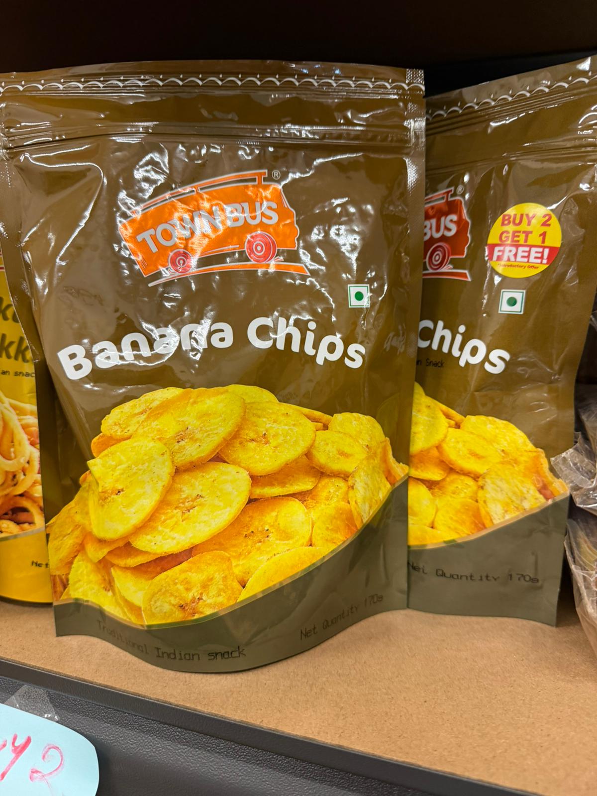 TOWN BUS BANANA CHIPS 340GM BUY 2 PACKS