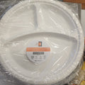 3 COMPARTMENT ROUND PLATE DISPOSABLE