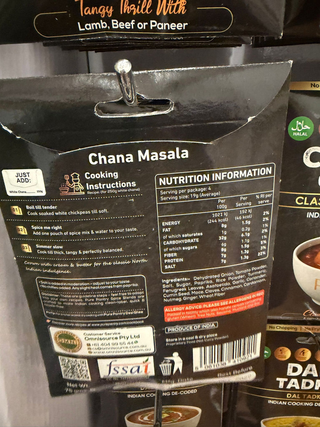 PURE PANTRY CHANA MASALA MIX 60 GM