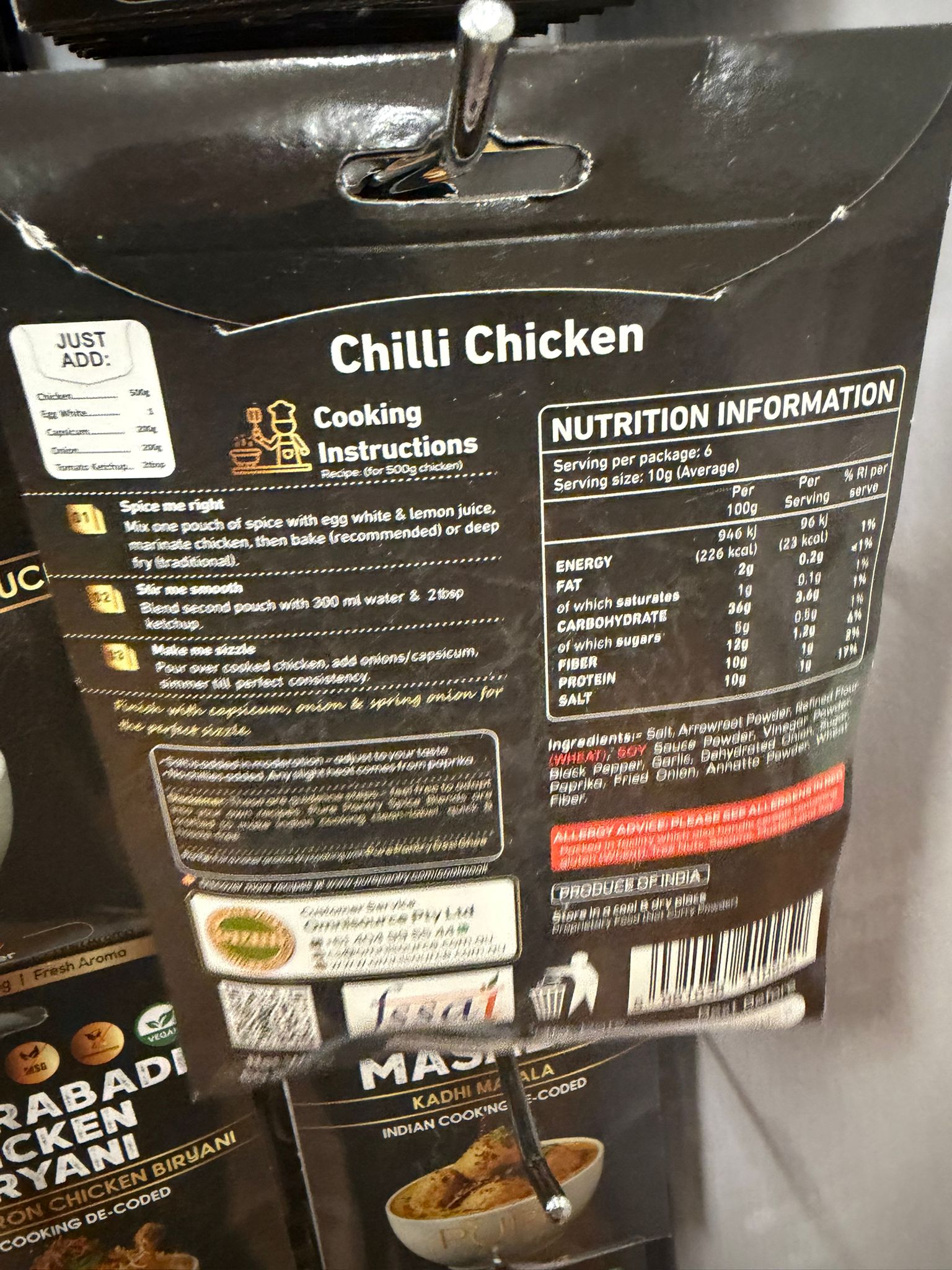 PURE PANTRY CHILLI CHICKEN MIX 60 GM