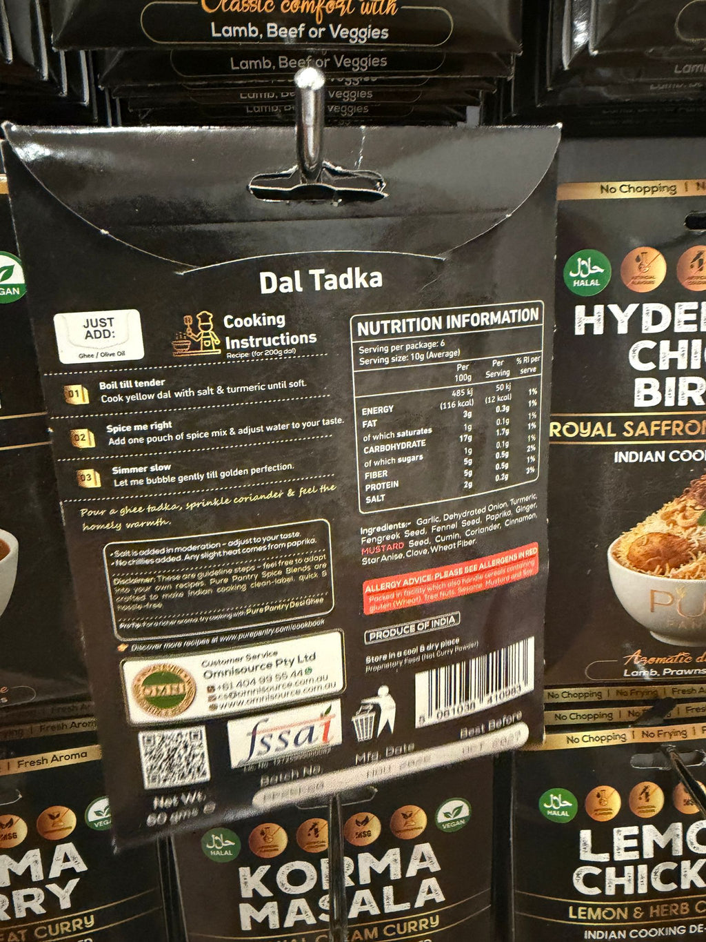 PURE PANTRY DAL TADHKA MIX 60 GM