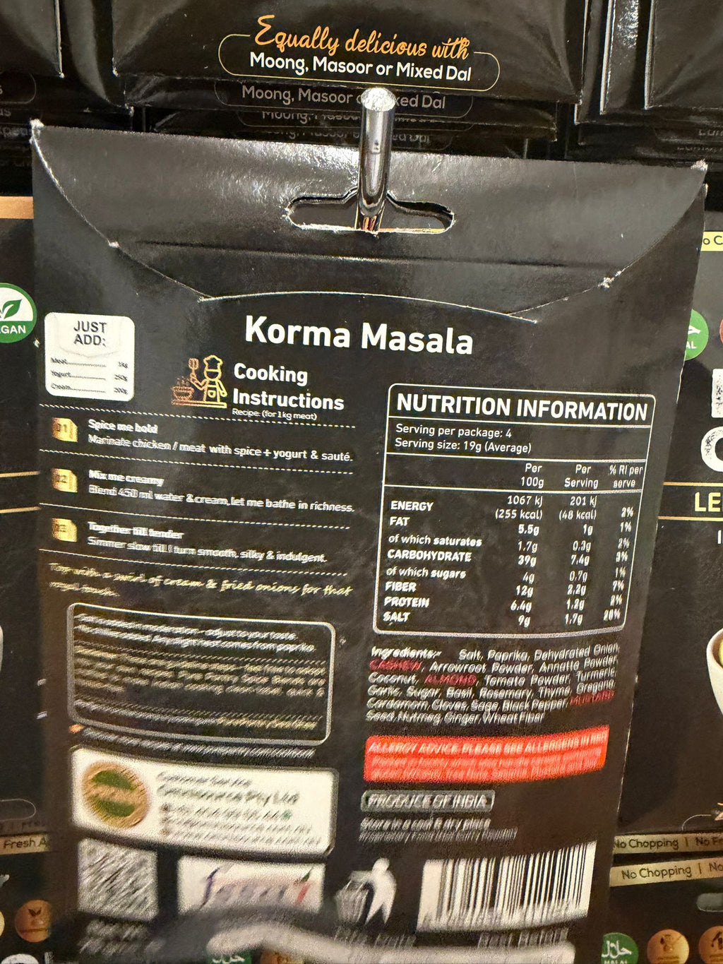 PURE PANTRY KORMA MASALA MIX 60 GM