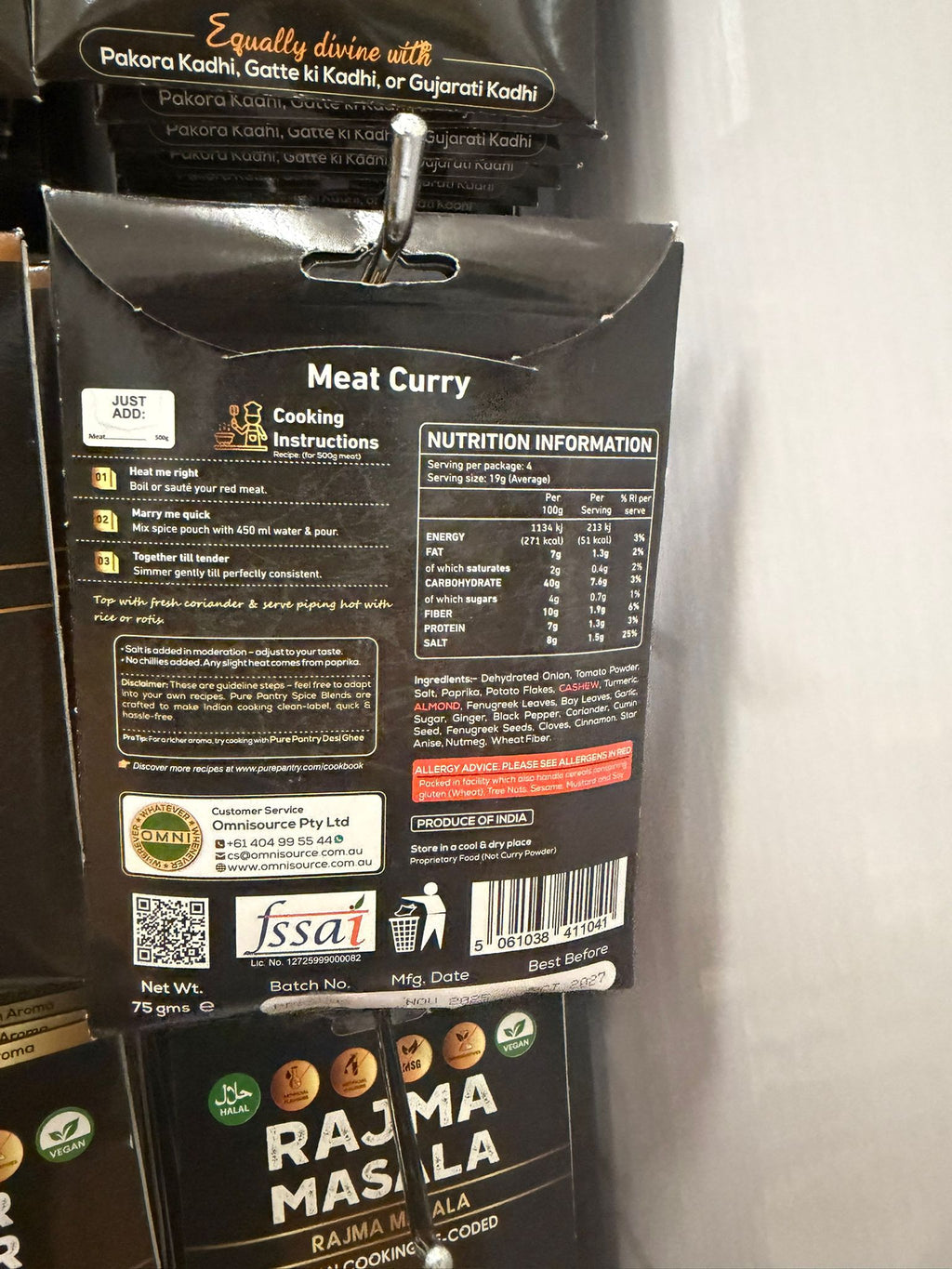 PURE PANTRY MEAT CURRY MIX 60 GM