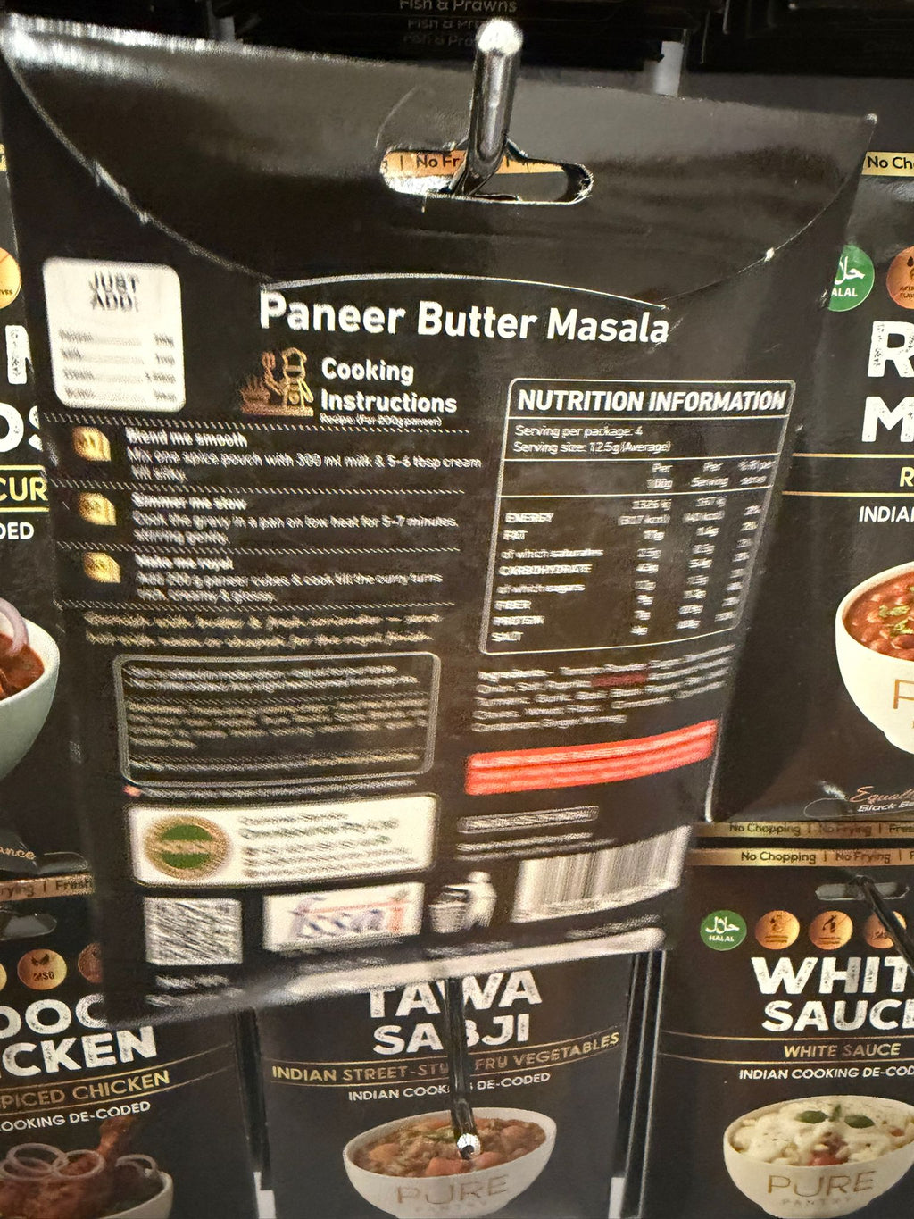 PURE PANTRY PANEER BUTTER MASALA 60 GM