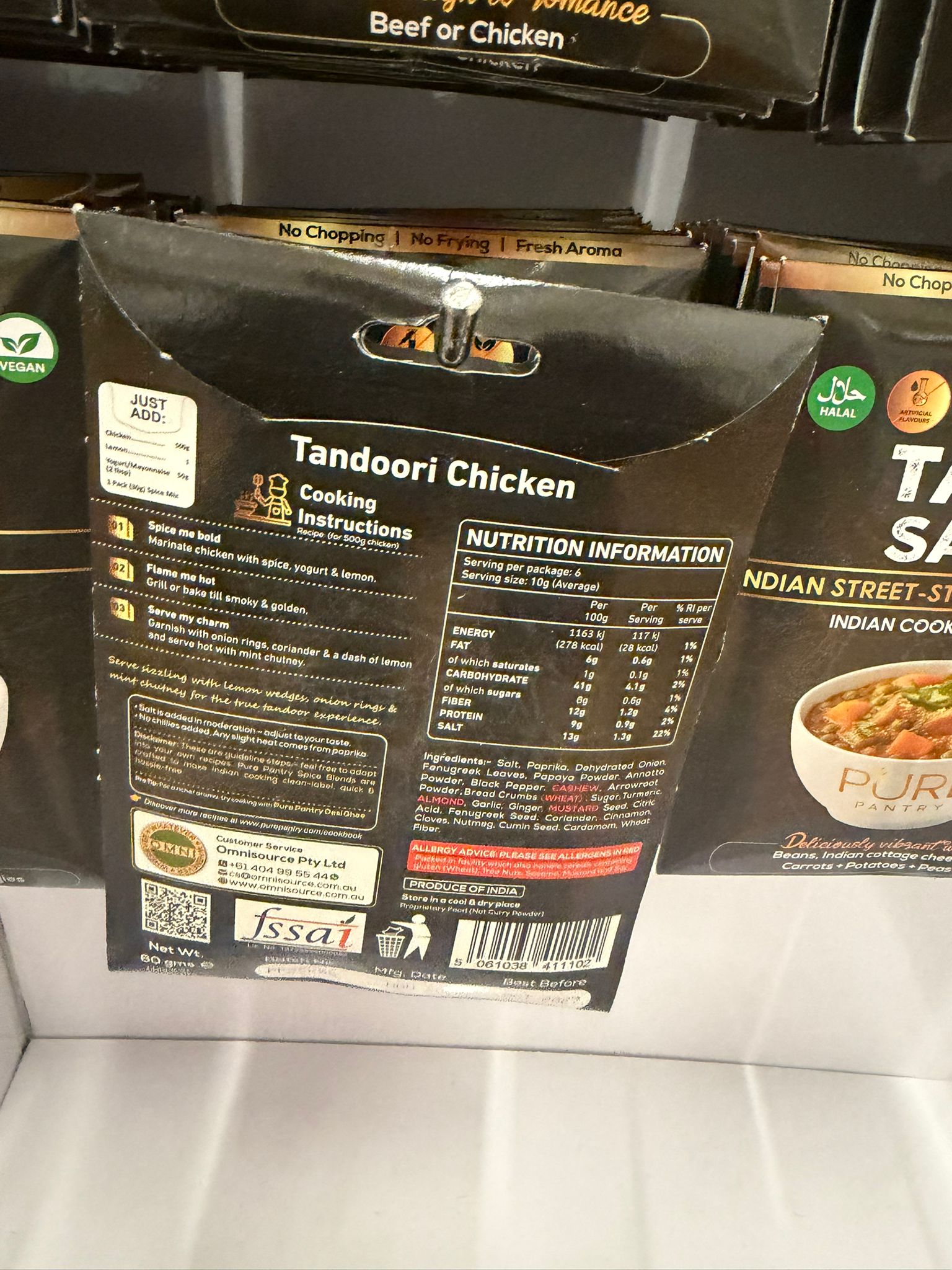 PURE PANTRY TANDOORI CHICKEN MIX 60 GM
