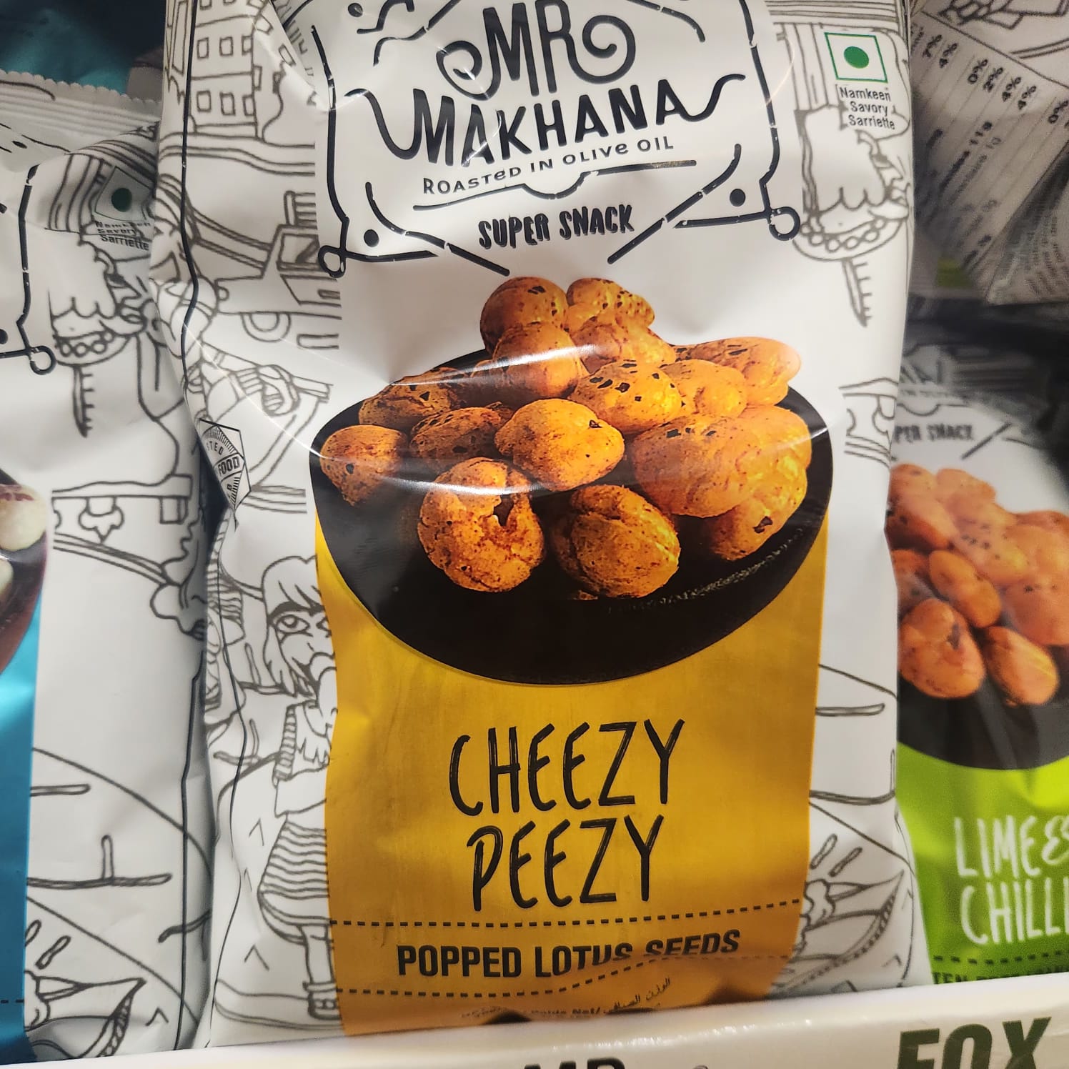 MR MAKHANA CHEEZY PEEZY 75 BIG PACK ( FOX NUTS)