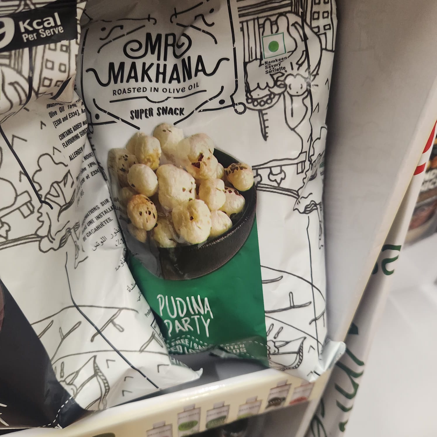 MR MAKHANA PUDINA PARTY  75 BIG PACK ( FOX NUTS)