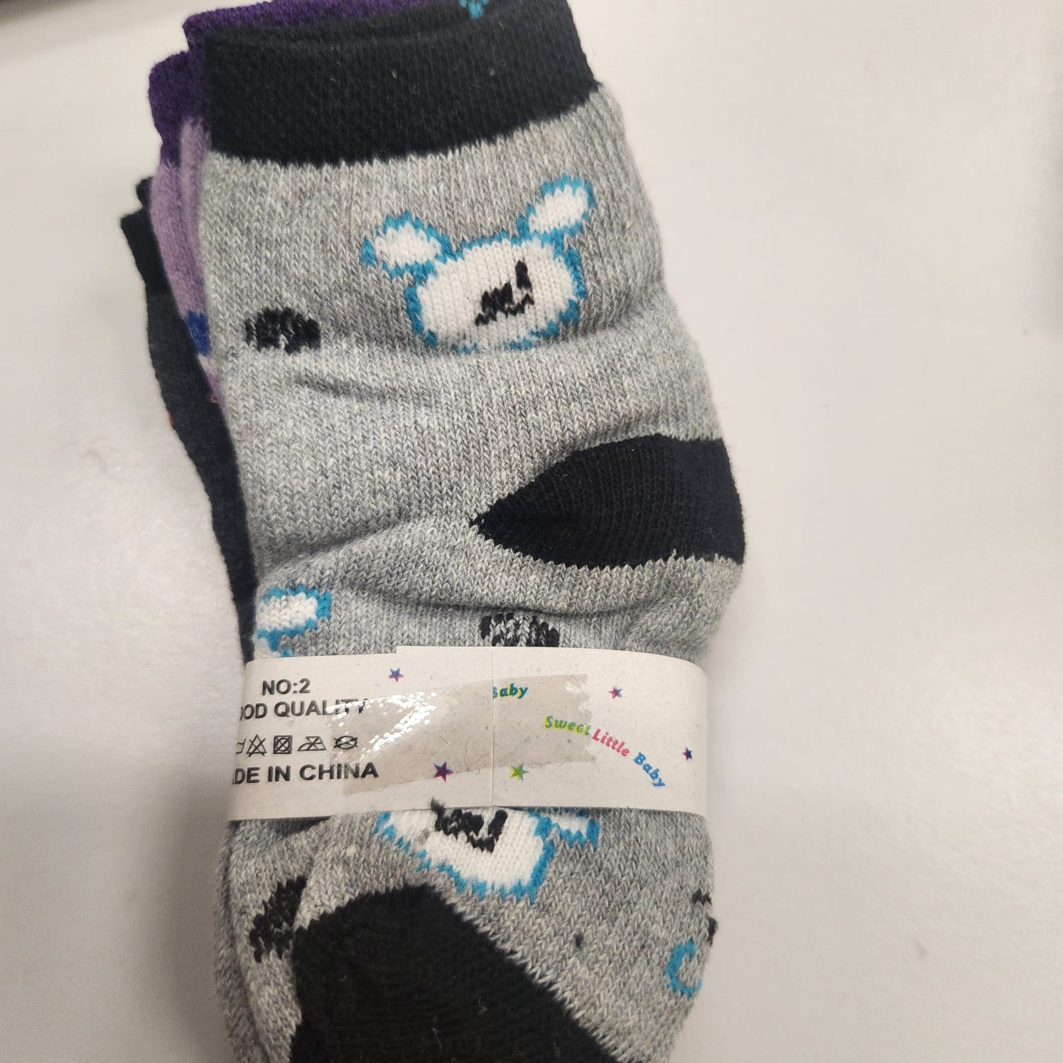 Cotton Socks 1-3 years  ( 4 colors available) A PAIR
