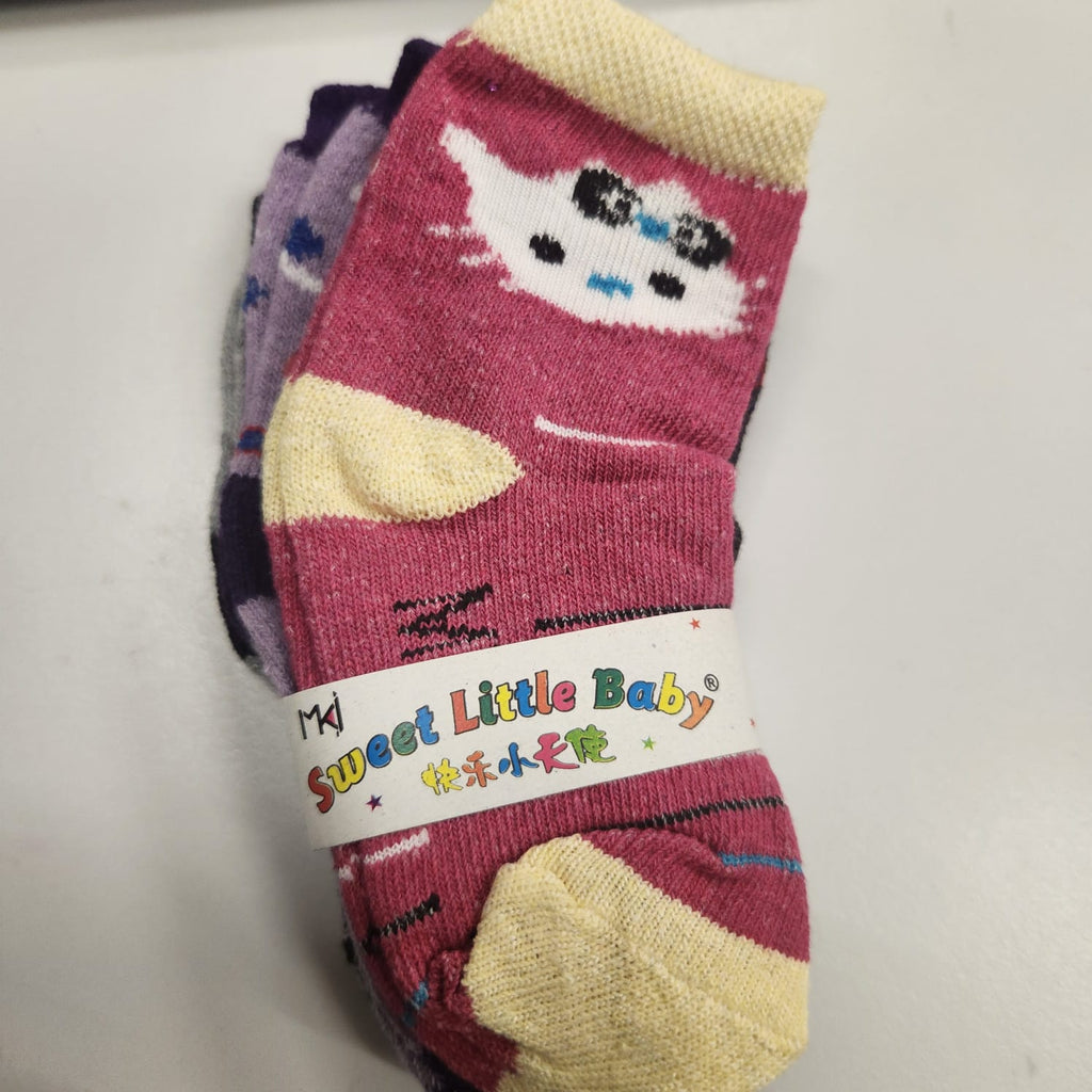 Cotton Socks 1-3 years  ( 4 colors available) A PAIR