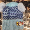 DOUBLE POM POM ROUND BINNIE ( CAPS) WITH FURR LINNING