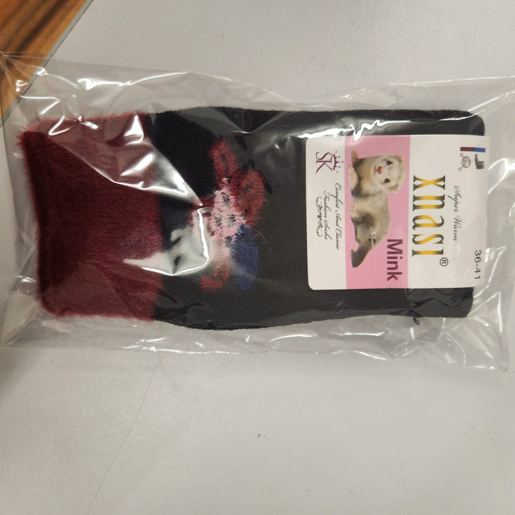 Ladies Mink woolen Socks free size for winters SHEEP WOOL