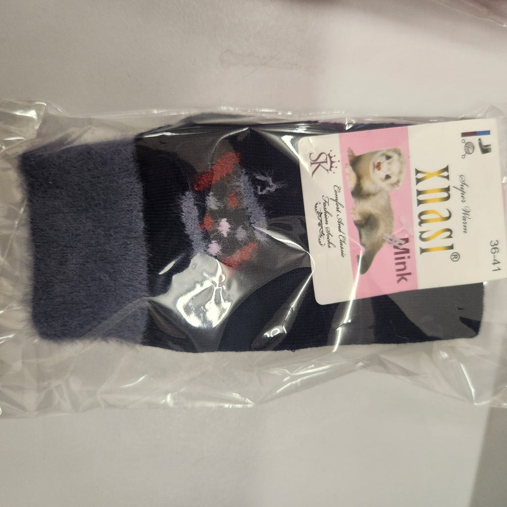 Ladies Mink woolen Socks free size for winters SHEEP WOOL