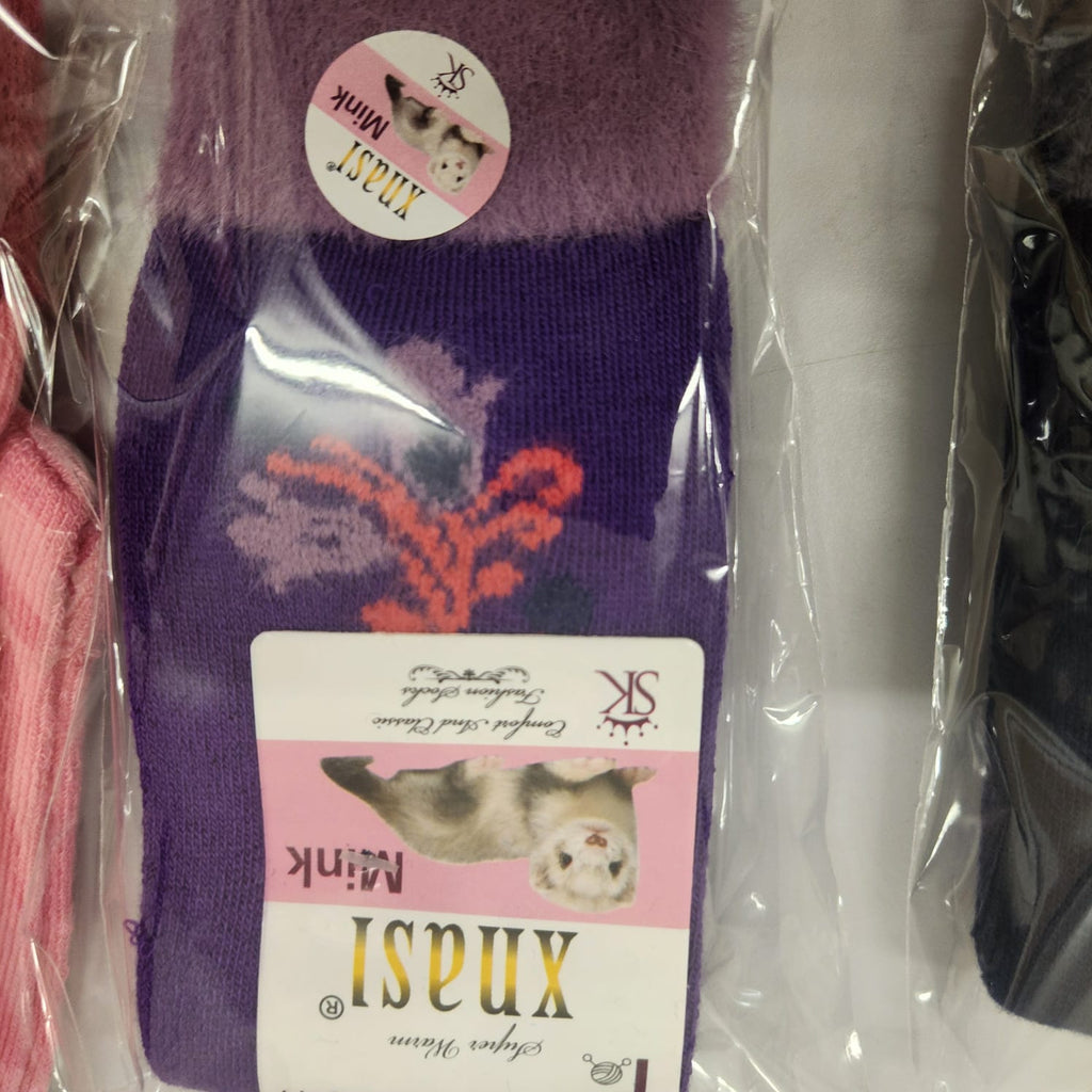 Ladies Mink woolen Socks free size for winters SHEEP WOOL