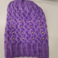 LADIES BEANIES WITH BEADS (FURR LINNING)