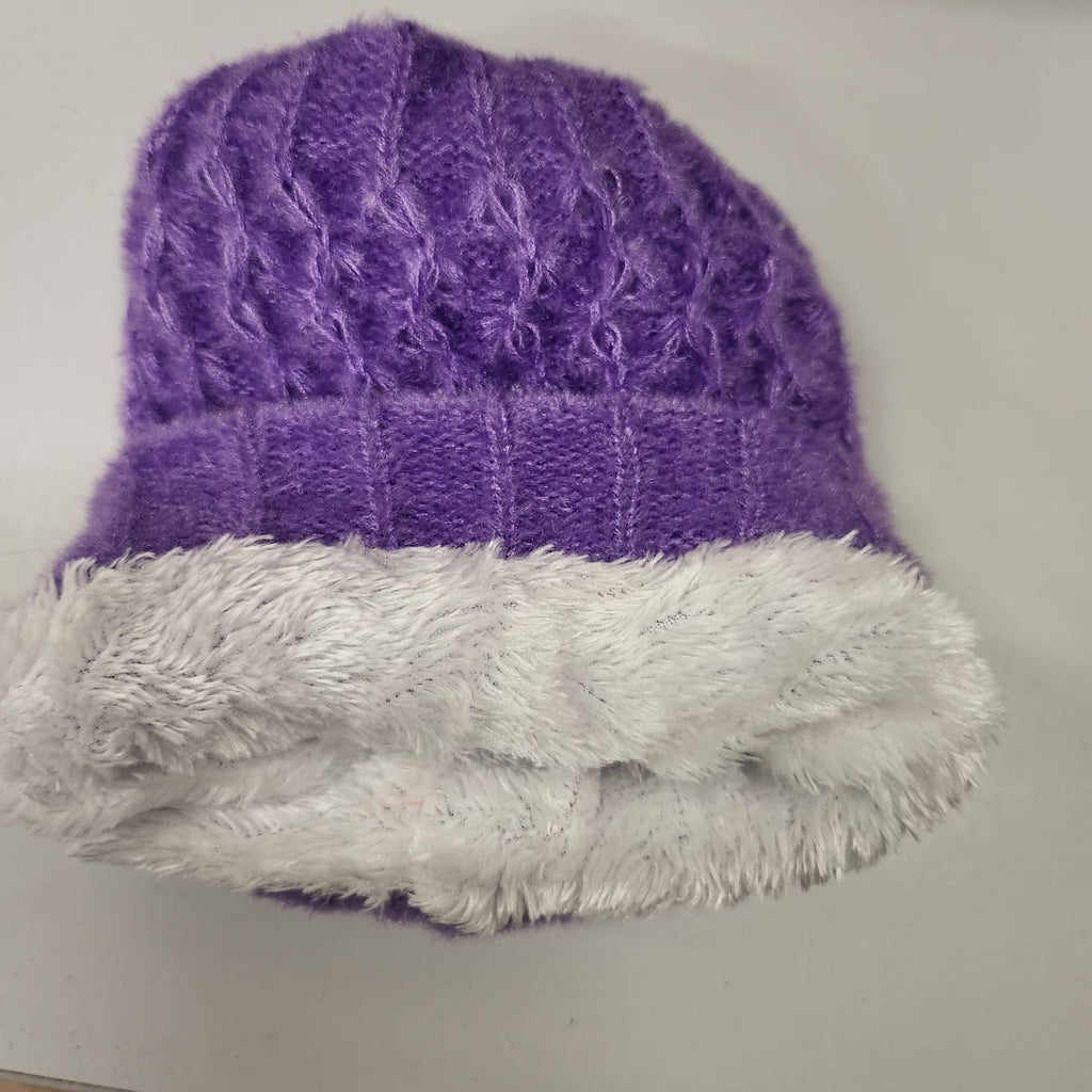 LADIES BEANIES WITH BEADS (FURR LINNING)