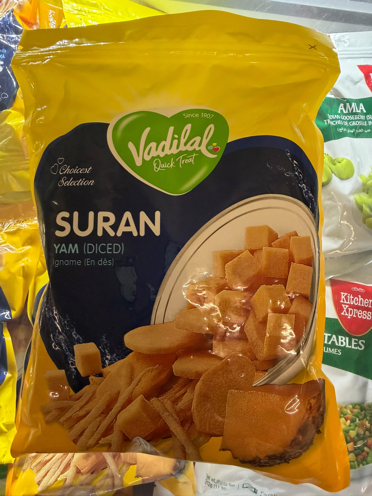 VADILAL SURAN ( YAM DICED) 312GM