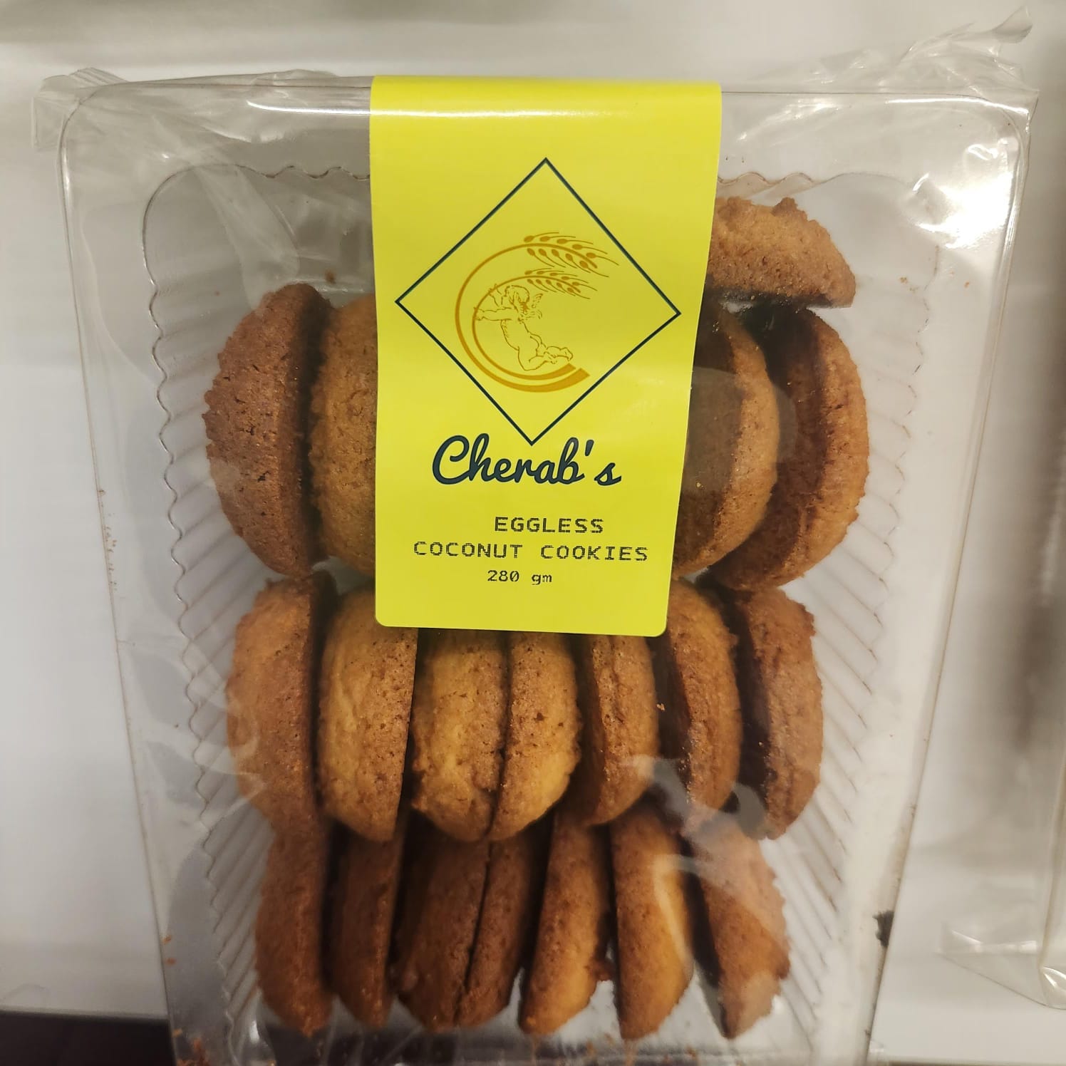 Cherab's Coconut Biscuits Eggless 280 GM