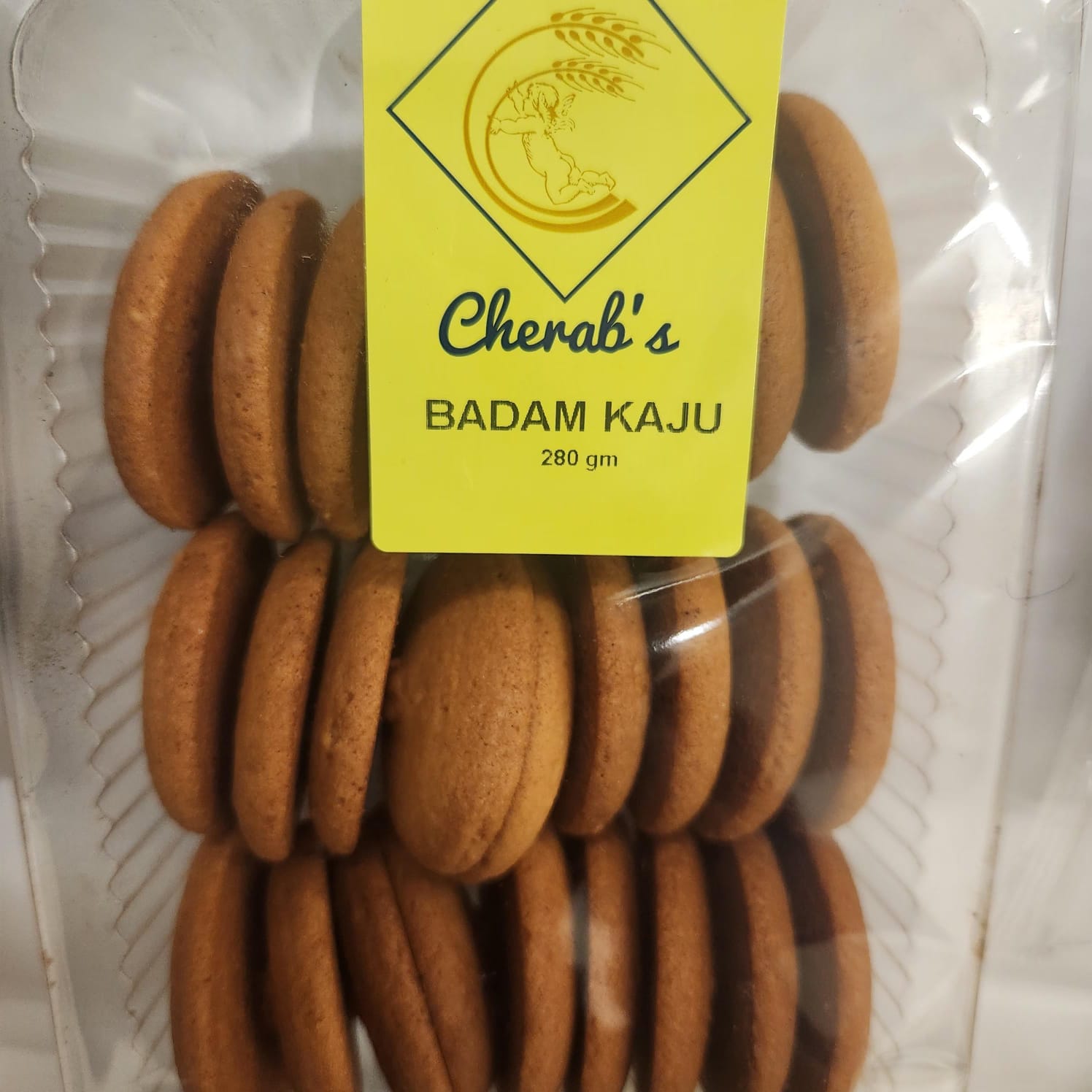 Cherab's Cashew Almond Biscuits Eggless 280GM