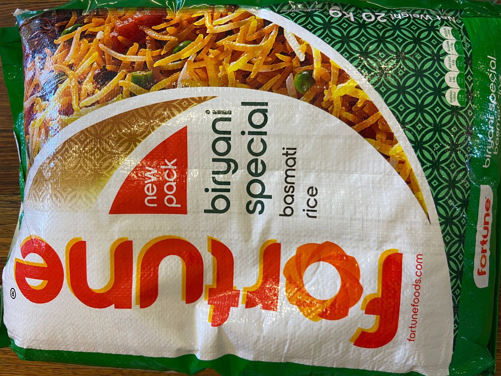 FORTUNE BIRYANI SPECIAL BASMATI RICE 20 KG