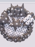 BABY SLEEPING NEST WITH 4 CUSIONS & FLY NET IN 100%  COTTON